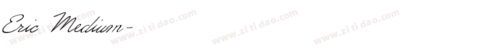 Eric Medium字体转换